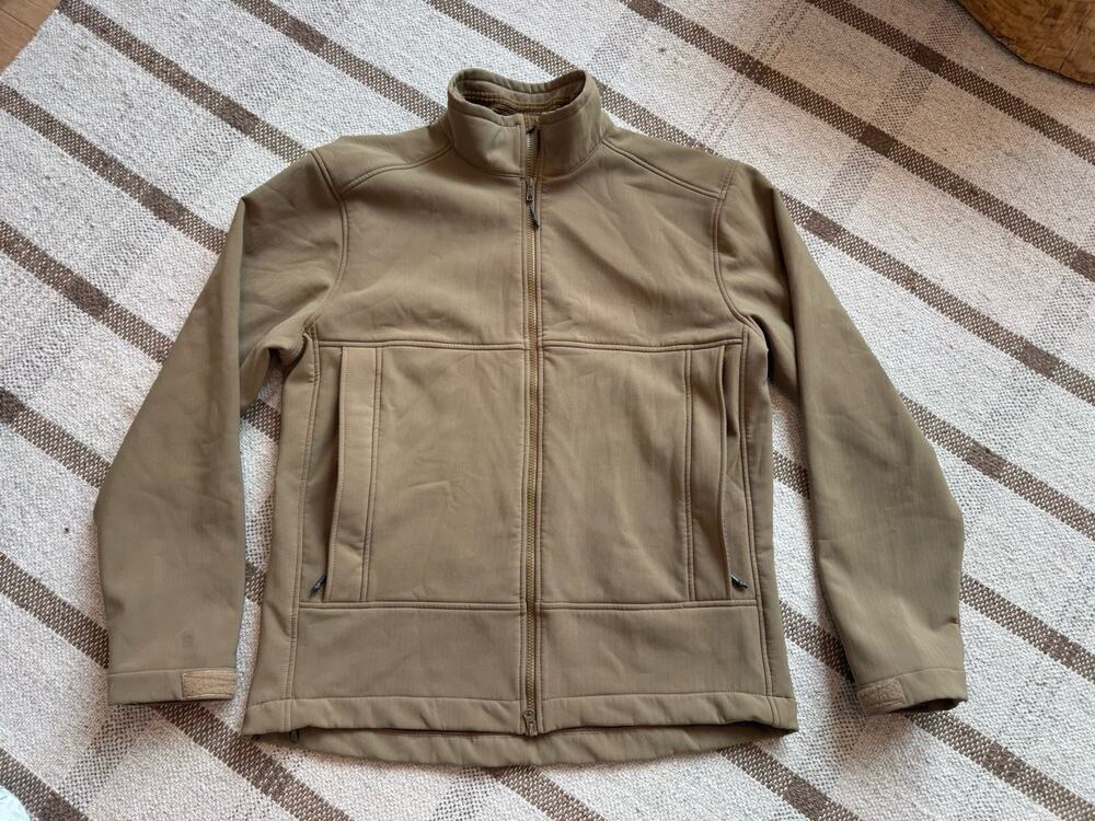 Beyond Clothing Men’s Softshell Full Zip Jacket Coyote Tan Green Tactical Cold